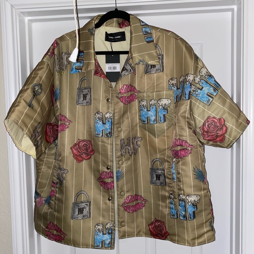 Homme Femme Puffer Shirt